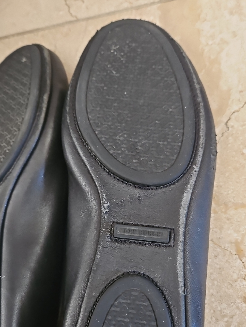 Tory Burch Leather Women's Ballet Flats with Logo Medallion - Picture 9 of 16